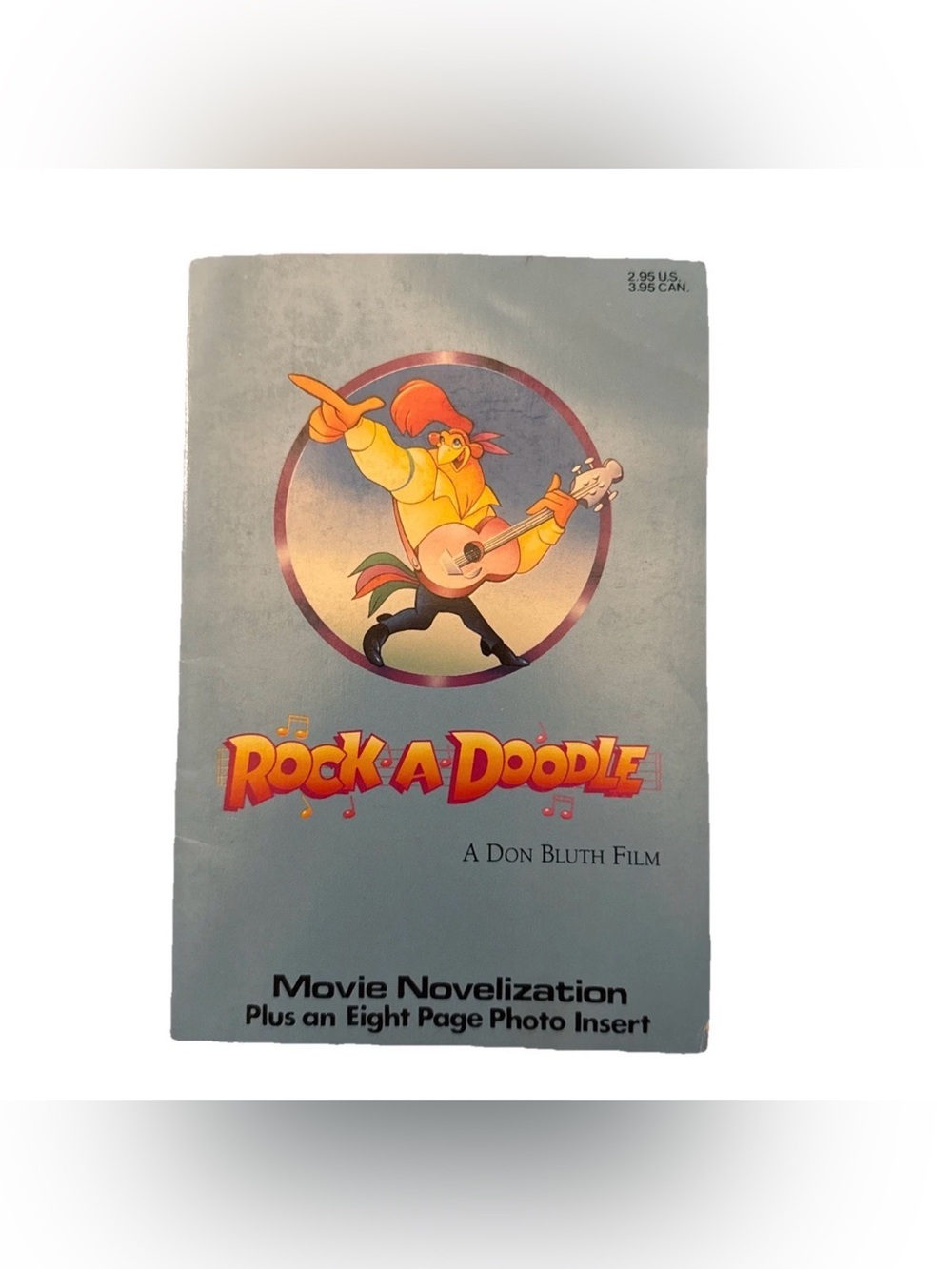 Rock A Doodle Novelization Don Bluth Film 1992 Vintage Paperback Book